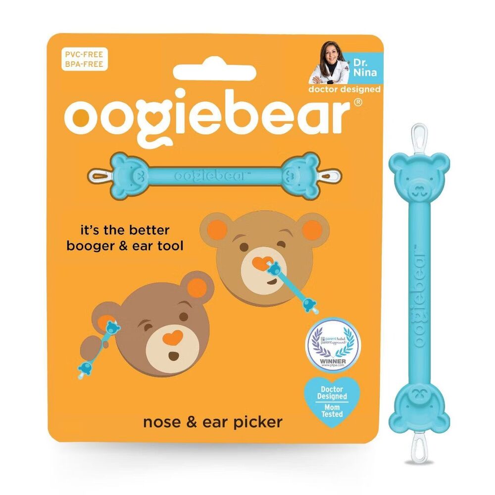 oogiebear Baby Nose Cleaner & Ear Wax Removal Tool - Safe Booger & Earwax Remova
